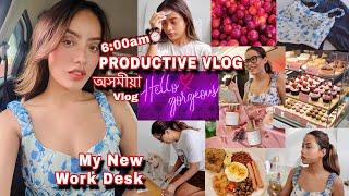 6AM⏰ Productive Assamese Vlog-Morning routineBreakfast Work desk Assembling @KerlineVlogs