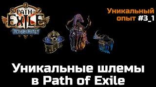 Все уникальные шлемы в Path of Exile  Часть 1