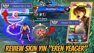 Review Skin Yin AoT Bersama Top 1 & 2 Global Yin Efek Skin Tergokil Jadi Titan Auto Maniac