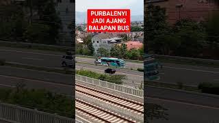 Balapan bus di tol purbaleunyi