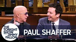 Paul Shaffer Noodles on the Piano While Jimmy Interviews Him About SNL Letterman