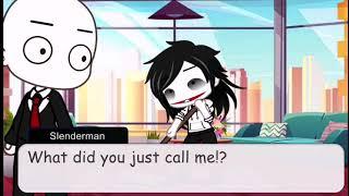 Gachaclub - If Jeff the killer call slenderman Dad - * Sugar crush meme *  Creepypasta 