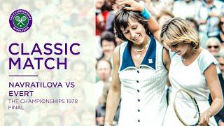 Martina Navratilova vs Chris Evert  Wimbledon 1978 Final  Full Match