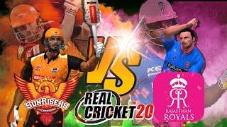 Qualifier 2 SRH vs RR in Real cricket 25  Sunrises Hyderabad vs Rajasthan Royals 