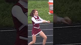 Our cheer team performing at our football game.