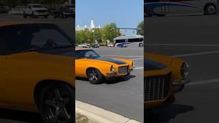 Beautiful Split Bumper Camaro Sounds Great Leaving Cars & Coffee