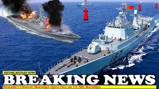 War Escalation 4 Chinese Warships Open fire on US Ally Warships near the Balabac Strait