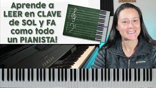 LEER partituras en CLAVE de SOL y FA  Aprende Piano