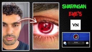 1 Click & Red Eyes  How To Use Sharingan Filter on Instagram Reels  Red Eyes Video Editing