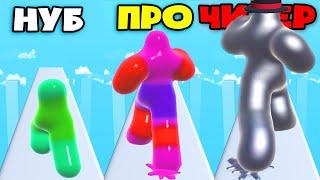 ЭВОЛЮЦИЯ СЛАЙМА NOOB vs PRO vs HACKER in Blob Runner 3D