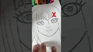 Never Draw Anime Art This Way   #shorts #drawing #art