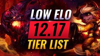 NEW TIER LIST For LOW ELO on Patch 12.17 - League of Legends