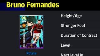 How To Upgrade BLUELOCK Bruno Fernandes In Efootball 2024  Bruno Fernandes efootball 2024 max level