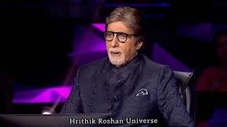 KBC Contestants Favourite Actor Is Hrithik Roshan  Amitabh Bachchan  Kaun Banega Crorepati 