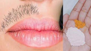 How to remove facial hair at home in 5 minutes  Facial hair removal at home  Hair removal tips