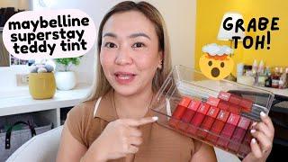 MAYBELLINE SUPERSTAY TEDDY TINT SWATCHES AND WEAR TEST