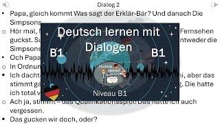 Dialoge B1   Deutsch lernen durch Hören  10 