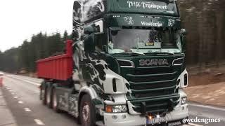 Scania R500 THIZ Transport V8 sound