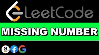 Leetcode Missing Number  Bit Manipulation  Python