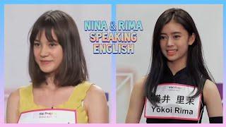 NiziU Nina and Rima speaking English fluently