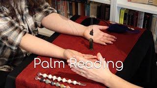 ASMR - Palm Reading and Energy Clearing with Gemstones on a Viewer