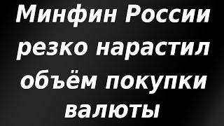 Минфин России резко нарастил объём покупки иностранной валюты Курс доллара.