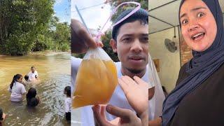 Nabil Ahmad Bawa Ging Melawat Rumah Di Kebun Durian gembira betul budak2 ni mandi sungai 