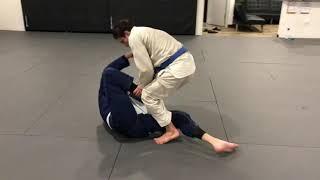 4 Stripe Blue belt vs. 4-stripe White Belt - Bjj Live Rolling