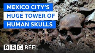 The dark discovery of Mexicos huge tower of human skulls - BBC REEL