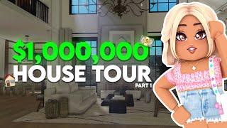 $1000000 BLOXBURG HOUSE TOUR PART 1  Roblox Bloxburg  *WITH VOICES*