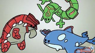 Rayquaza Groudon and Kyogre in a Nutshell
