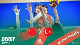 Maçın Tamamı  Türkiye - Çin 2024 Kadınlar VNL Hong Kong Etabı 3. Maç X Derby
