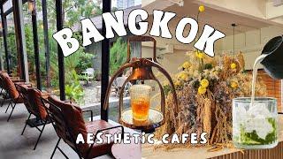 Bangkok Vlog  Aesthetic Cafes in Bangkok + Cafe Hopping + Coffee Shopping Haul Thailand 2023