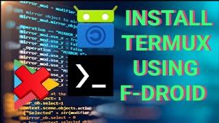 How to Install Termux using F Droid  Install Latest Version of Termux