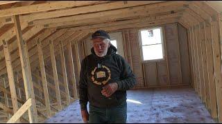 Off Grid Cabin in the Woods with storage truss…Part 9…Finished