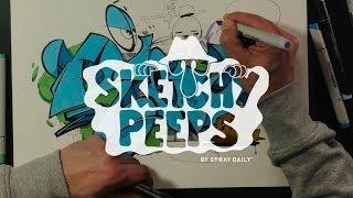 SKETCHY PEEPS 017 - RICO79