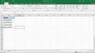 Convert US Date to UK Date Format in Excel