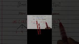 How to Find Square of two digit number #shorts #ytshorts #shortsvideo