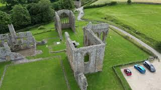 Egglestone Abbey near Barnard Castle Co. Durham  by drone - 872024