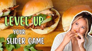 LEVEL UP your slider game with this grilled chicken sandwich recipe