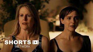 Two mothers learn to let go in a hotel hot tub after their kids leave home.  Short Film Mothers