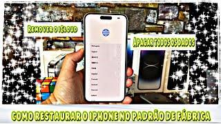 Como resetar o iPhone Voltar no padrão de FÁBRICA IOS 16 2023