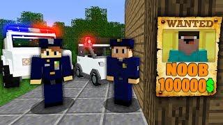 Minecraft NOOB vs PRO   WHY NOOB WANTED? POLICE Challenge in Minecraft Animation