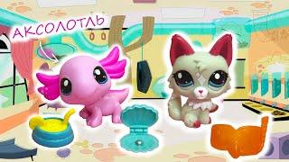 Я МЕЧТАЛА ОБ ЭТОМ НАБОРЕ  Распаковка LPS аксолотль и кошечка Littlest Pet Shop G7 Пет Шопы