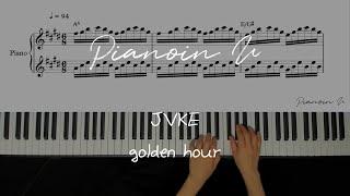 JVKE - golden hour  Piano Cover  Sheet