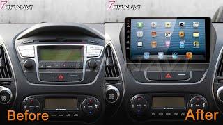 Android Car Video Radio for Hyundai IX35 2009-2015 GPS Carplay Multimedia DVD Head Unit   Top Navi