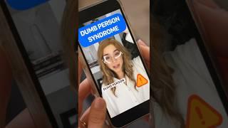 Dumb Person Syndrome Test #shorts #comedy