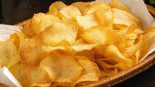 ENG SUB Cách làm Khoai Tây Chip giòn rụm cực dễ từ khoai tây tươi ăn rất đã  potatoes chips