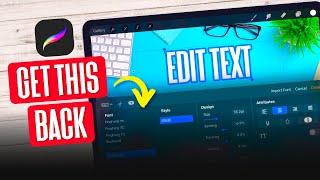 Common Problem Editing Text In Procreate