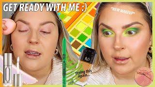 get ready with me  new makeup and trying the KVD foundation again....